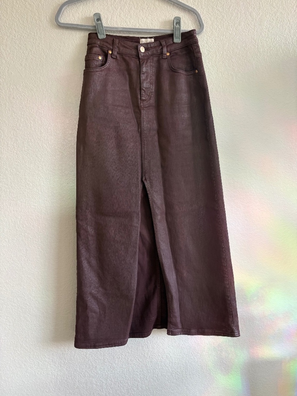 Pilcro Denim Midi Skirt